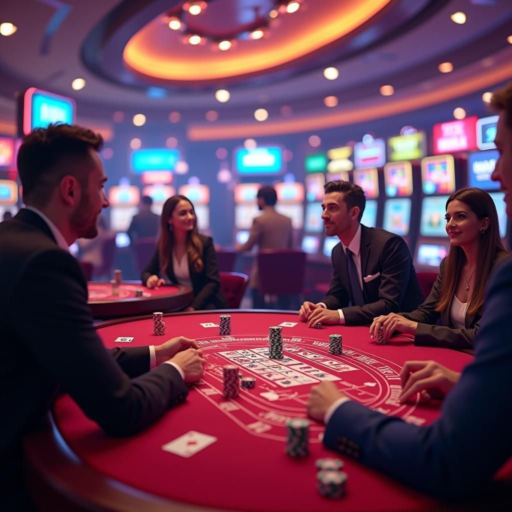 Dealer profesional ketua777 melempar dadu dalam permainan Live Sic Bo